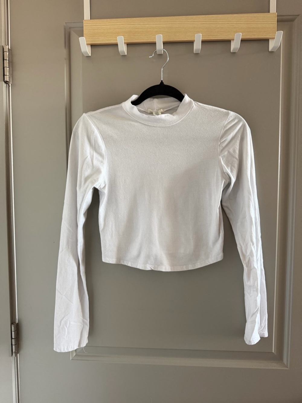 Bozzolo White Long Sleeve Crewneck Tee